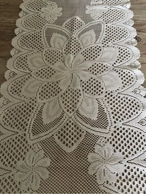 Crochet Table Runner - Elegant Home Dining Accent